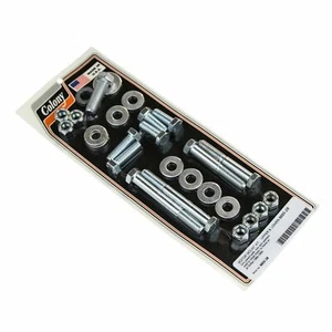 MOTOR MOUNT KIT (Zinc) Harley Evolution Softail FLST FXST 1984-99 . . 9855-28 - Picture 1 of 3