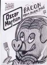 2020 Topps On Demand Wacky Attacky Packages Mars Attacks Sketch Card Pepe