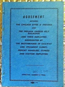 Dezember 1949 Abkommen zwischen Chicago River Indiana Harbor B Railroad Company - Bild 1 von 2