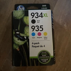 Genuine HP 934XL 935 Black Color 4PK Ink Cartridges OfficeJet Pro Exp:  SEP 2021 - Picture 1 of 5