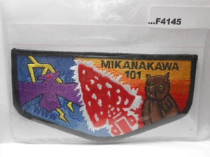 MIKANAKAWA LODGE 101 BLACK BORDER PURPLE BIRD F4145 - Picture 1 of 1