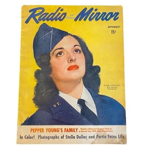 Radio Television Mirror Volume 9 Published 1942 Diane Courtney WWII Issue VF - Bild 1 von 12
