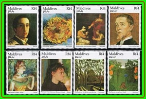 MALDIVAS = PINTURAS FRANCESAS MNH - Imagen 1 de 1