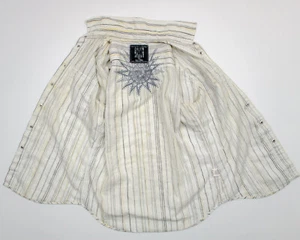 Camisa para hombre Calvin Klein con botones blanca bordada al sol 100 % algodón pequeña - Imagen 1 de 10