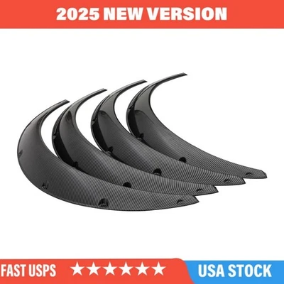 For Dodge Challenger SRT 4.5" Carbon Fiber Fender Flares Wheel Arches Extra Body Foto 1 de 4