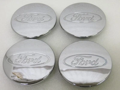 FORD FOCUS 2000-2011 CHROME BUTTON CENTER CAPS - SET OF 4 - 2M51-1000-AA - OEM Foto 1 de 4