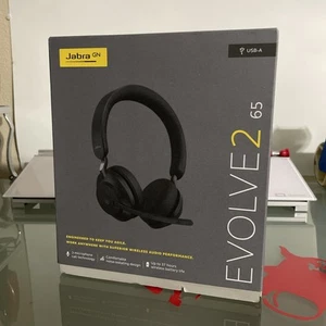 Jabra Evolve2 65 USB-A Bezprzewodowy zestaw słuchawkowy stereo Adapter Bluetooth Dongle Link380a - Zdjęcie 1 z 11