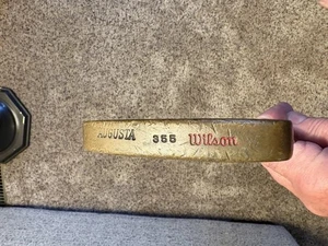Wilson Augusta 355 2 Way Brass Head Blade Putter Golf Club 36” Stainless Shaft - Picture 1 of 6