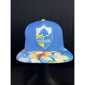 Cappello snapback Mitchell & Ness LA Chargers Shield con stampa hawaiana Island NFL - Foto 1 di 10
