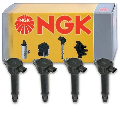 4 pc NGK Ignition Coils for 2007-2017 Jeep Patriot 2.0L 2.4L L4 Spark Plug ke - Image 1 of 4