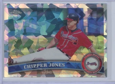 2011 TOPPS CHROME ATOMIC REFRACTORS CHIPPER JONES 191/225 ATLANTA BRAVES - Image 1 of 2