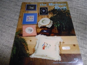 The Unicorn Book Bette Ashley Designs Counted Cross Stitch Vintage Patterns 1980 - Picture 1 of 6