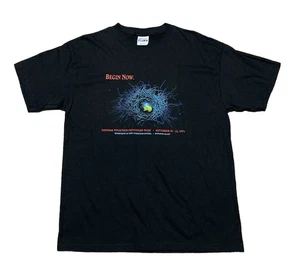 Camiseta De Colección Día de la Contaminación Talla Grande Para Hombre Grande Tierra Planetas Naturaleza Y2K T - Imagen 1 de 5