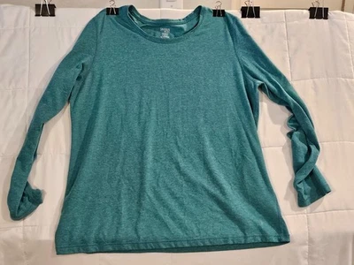 Danskin Now Semi Fitted Sz XL Green Long Sleeve Women's shirt - Image 1 of 4
