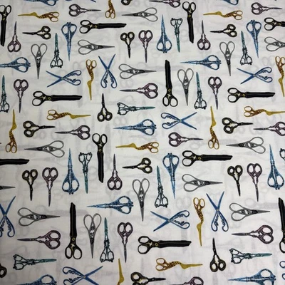 Edredón Rober Kaufman calidad algodón, tijeras de dedales y peldaños BTHY o BTY Foto 1 de 4