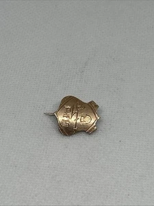 Antique P of H Grange, Patrons Of Husbandry Gold Filled Shield Pin - Picture 1 of 4