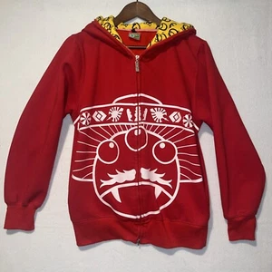 Devil Nut Under Red Flag Embroidered Heavyweight Hoodie M “Devil Nut Is A Punk” - Picture 1 of 17