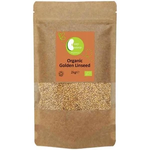 Organic Golden Linseed (Flaxseed) -Certified Organic- by Busy Beans Organ (2kg) - Picture 1 of 4
