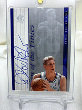 1999-00 SP AUTHENTIC DIRK NOWITZKI AUTO SIGN OF THE TIMES #DN