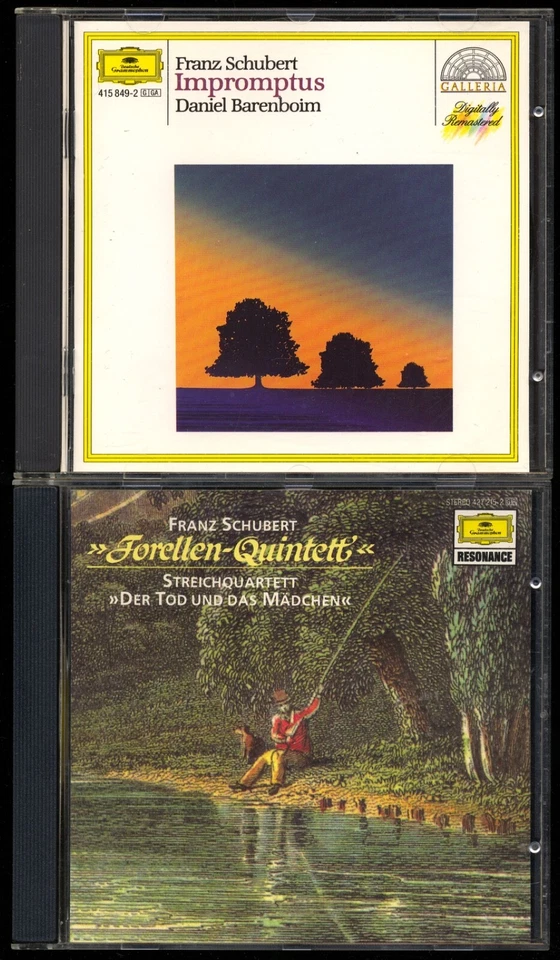 2 Klassik-CDs★Franz SCHUBERT★FORELLEN-QUINTETT + IMPROMPTUS★Deutsche Grammophon★ - Bild 1 von 4
