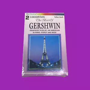 NEW Best of Gershwin Classical Concerts Set 2 Cassette Tapes GMS Sealed - Picture 1 of 4