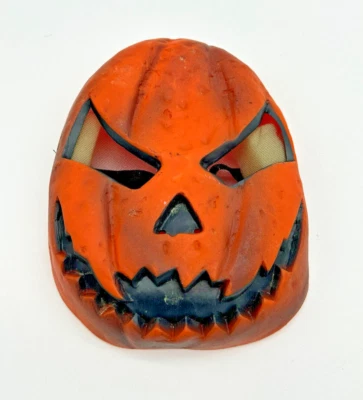 Máscara de Calabaza de Miedo Naranja Disfraz de Halloween Nostalgia Pascua Ilimitado De Colección Foto 1 de 4