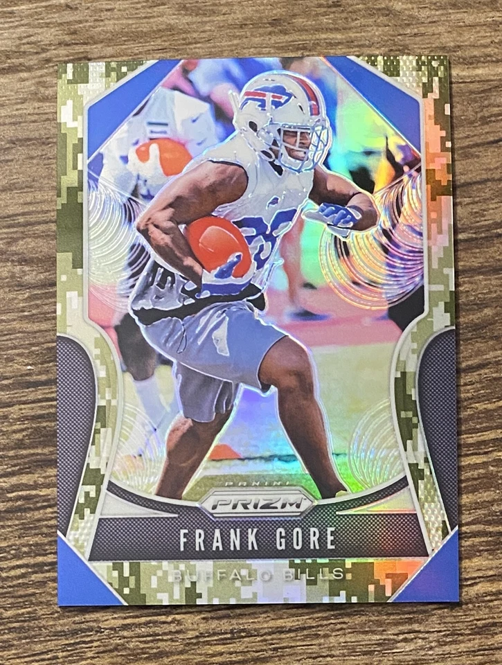 2019 Panini Prizm Prizms /25 Camo #8 Frank Gore #P1205 - Image 1 of 1