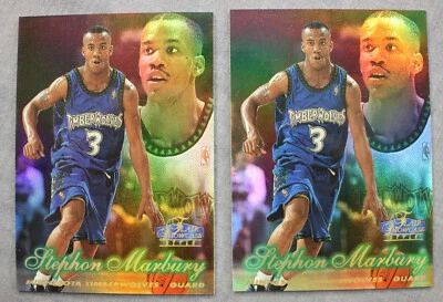 Stephon Marbury Nets Suns Knicks (2) 1997-98 Flair Showcase Holo fila 2 asientos #15 Foto 1 de 2