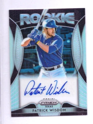 Patrick Wisdom RC AUTO 2019 Prizm #RA-PW RANGERS CUBS - Image 1 of 2