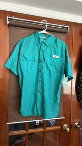 Men's Teal Magellan Fish Gear Shirt in Size M/2XL/3XL - Picture 1 of 4