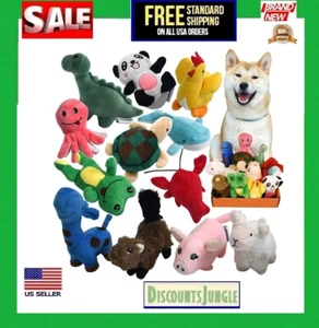 Squeaky Plush Dog Toy Pack for Puppy, Small & medium Stuffed Puppy 12 Chew Toys - Picture 1 of 10