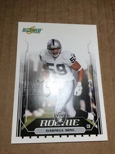 Darnell Bing 2006 Score Rookie Super Bowl XLI Embossed Logo SSP 1/1 Masterpiece  - Picture 1 of 1