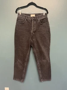 Everlane Womens Size 29R The Curvy 90's Cheeky Straight Crop Jeans Black - Picture 1 of 3