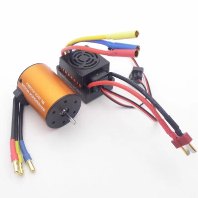 3S Waterproof 60A ESC & 3650 KV4300 Brushless Motor fr RC Car Truck Crawler Boat - Image 1 of 4