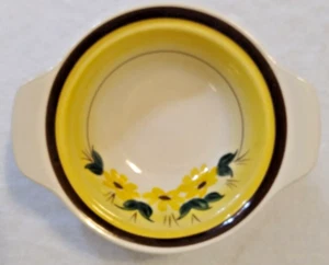 VTG Vernon Kilns Brown Eyed Susan Lugged Chowder Soup Bowl California H13C 5 LOT - Picture 1 of 8
