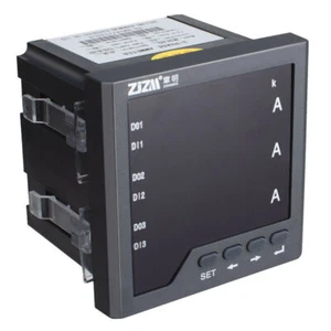 AC/DC 85-265V Three-Phase Ammeter Intelligent Digital Ampere Current Meter - Picture 1 of 26