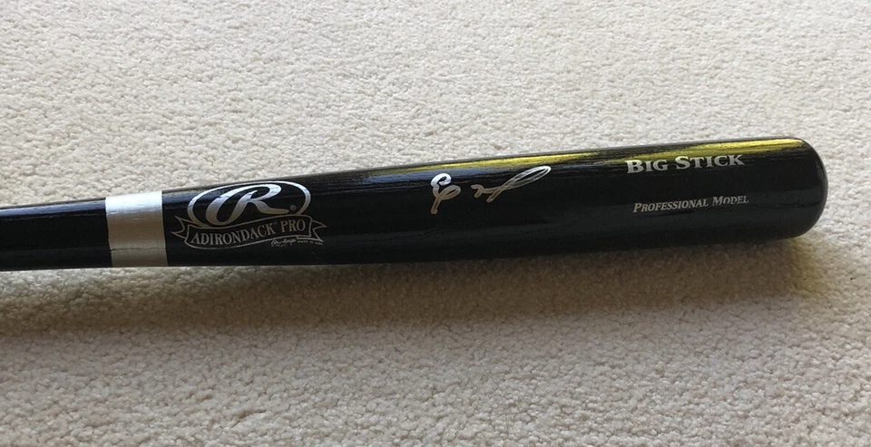Eloy Jimenez Signed Rawlings Adirondack Pro Baseball Bat JSA Signature Debut COA - Image 1 of 3