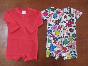 Hanna Andersson Baby Girls 1 PC Rash Guard Swimsuit Bathing Suit 6-12 Months - Picture 1 of 3