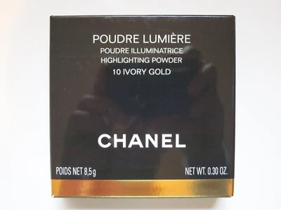 CHANEL POUDRE LUMIERE #10 IVORY GOLD ILLUMINATING HIGHLIGHTING POWDER 0.3OZ NEW - Image 1 of 4
