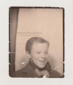 Cute Young Boy Splendid Blond Hair Laughs Snapshot Abstract Unusual Photo Booth - Picture 1 of 7