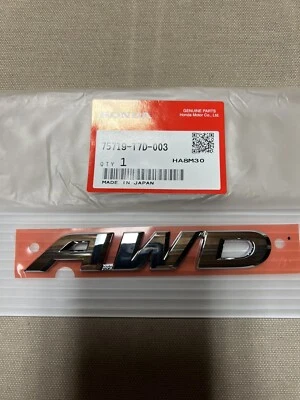 Placa de identificación emblema original Honda (AWD) 75719-T7D-003 Foto 1 de 4