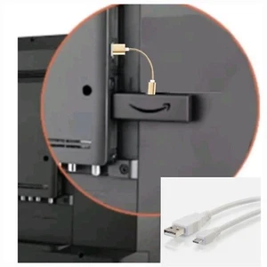 Cable de alimentación adaptador USB para Amazon Fire TV Stick Firestick y para Roku HD 4K - Imagen 1 de 3