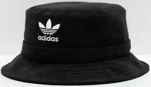 Brandneu Unisex Adidas Originals Frottee schwarz Eimer Mütze Kappe (CL0719) Einheitsgröße - Bild 1 von 2