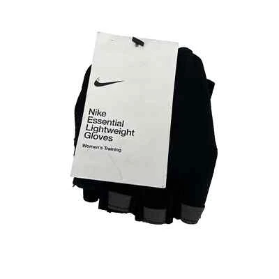 Nike Essential Lightweight Women's Training Gloves Size Large Black Gray NEW L - Image 1 of 4