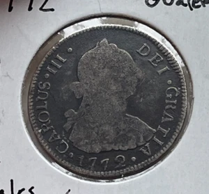 1772 G RP Guatemala 2 Reales - Scarce Date - Picture 1 of 2