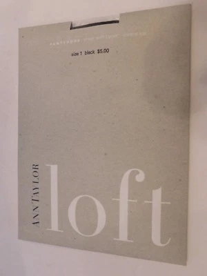 Pantimedias Ann Taylor Loft transparentes con control de lycra nuevas con etiquetas talla 1 color negro nuevas Foto 1 de 3