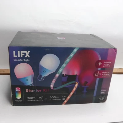 Lifx A19 LED Light Bulbs & One 40" Strip Light Kit LFX/STARTKIT1 - Image 1 of 4