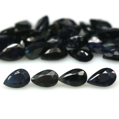 9,79 карата Мадагаскарская груша синий сапфир с подогревом 32 шт. - Изображение 1 из 4