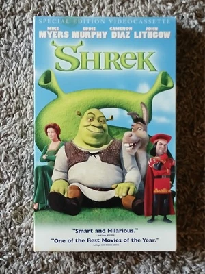 SHREK Mike Myers & an all star cast, Murphy, Diaz, Lithcow VCR - Image 1 of 2