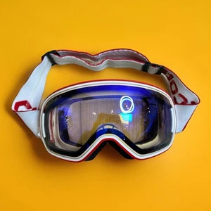 Premium Scott Gafas de Snowboard Gafas de Esquí Estilo Retro Marcos Blanco y Rojo Pro - Imagen 1 de 10
